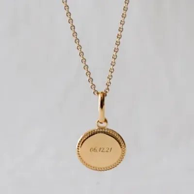 Collier personnalisé plaqué or