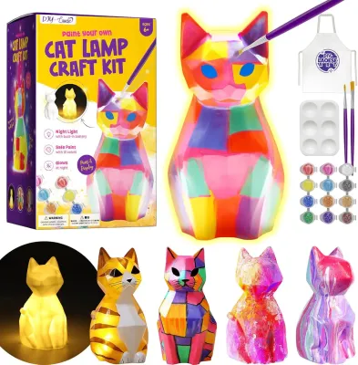 Kit de Peinture Lampe Chat 3D