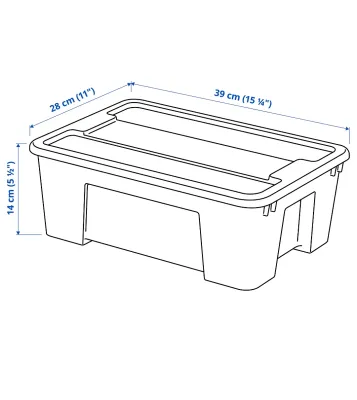 Caisse rangement SAMLA